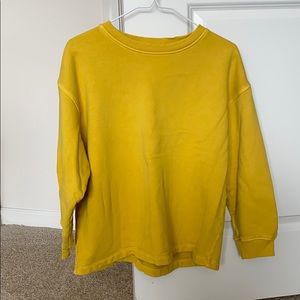 mustard yellow sweater